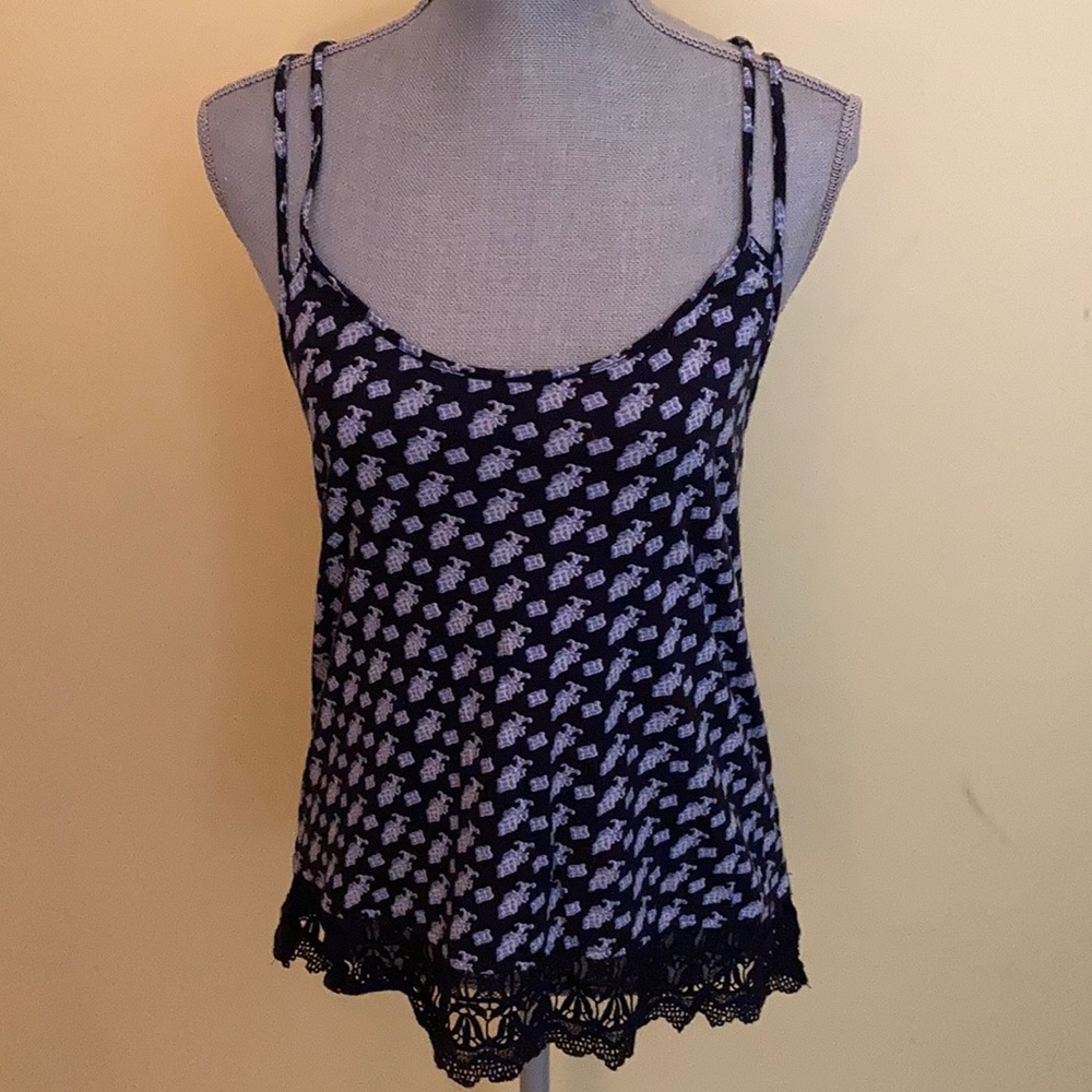 American Eagle navy tank top size small
